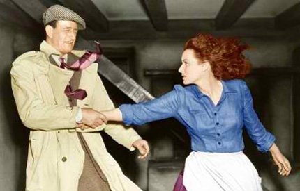 John Wayne and Maureen O'Hara in The Quiet Man (1952)