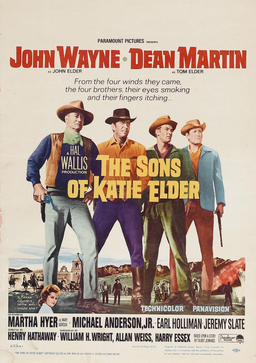 DEAN MARTIN THE SONS OF KATIE ELDER 1965 LOBBY CARD ORIGINAL #7 